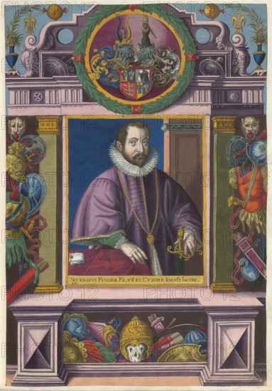 Members of the famous Augsburg Fugger family, portrait of Severin Fugger the Younger (1551 - 1601),