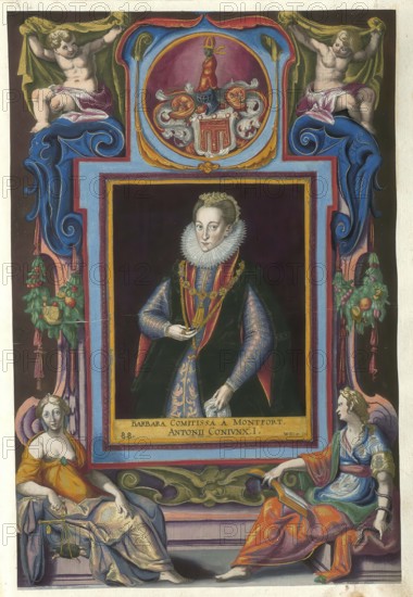 Members of the famous Augsburg-based Fugger family, Montfort, Barbara, born 1568, died September