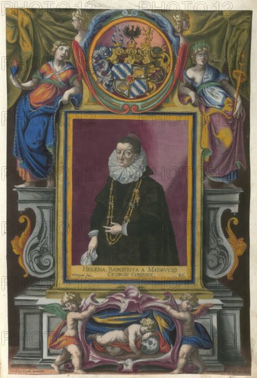 Members of the famous Augsburg Fugger family, Helena Fugger (ca. 1560- ?) née Madruzzo, Italian