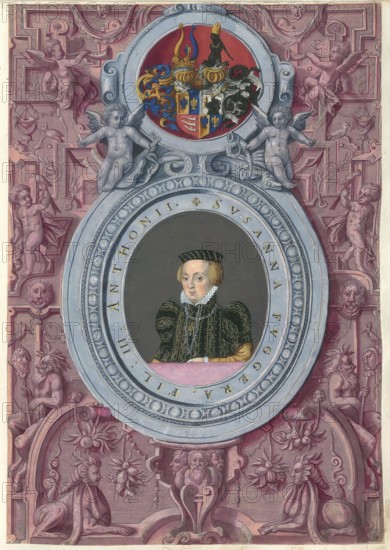 Members of the famous Augsburg Fugger family, Susanna (1539 - 1588), married to Balthasar Trautson