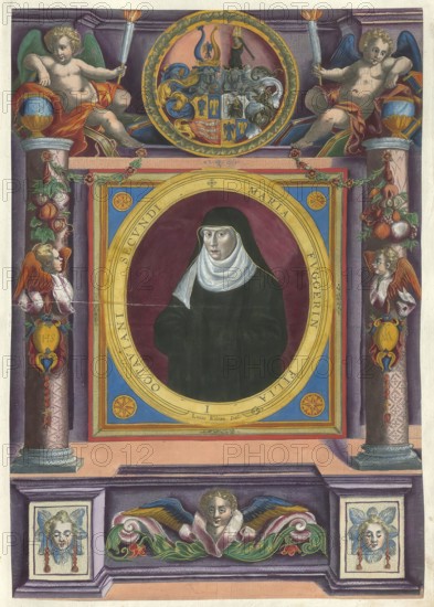 Members of the famous Fugger family in Augsburg, Maria Fugger, 1572 - 1622, daughter of Octavianus