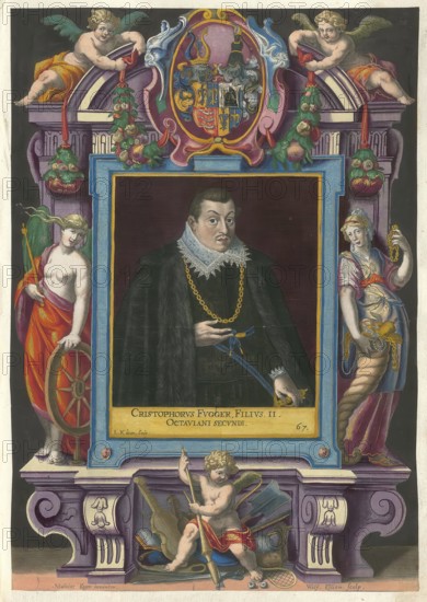 Members of the famous Fugger family in Augsburg, Christoperus Fugger, son of Octavianus Secundus