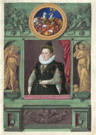 Members of the famous Augsburg Fugger family, Barbara Countess von Helfenstein (1534 - 1573), first