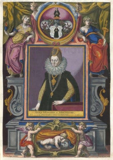 Members of the famous Augsburg Fugger family, Anna Maria Münich von Münchhausen (born ca. 1570),