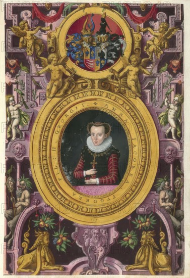 Members of the famous Augsburg Fugger family, Anna Jacobäa, Baroness Fugger (1547-1587), daughter
