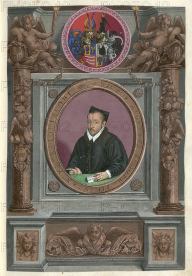 A portrait of a member of the famous Augsburg Fugger family, Viktor August Fugger (1547 - 1586), a