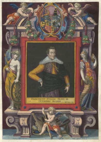 Members of the famous Fugger family in Augsburg, Franz Fugger von Kirchberg and Weissenhorn died at