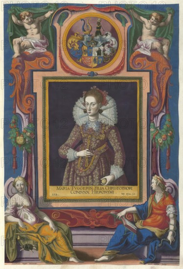 Members of the famous Augsburg Fugger family, Maria Fugger, born 17 July 1594, died 22 March 1635,