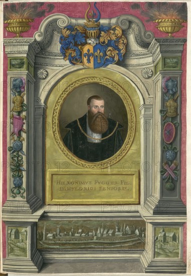 Members of the famous Augsburg Fugger family, Hieronymus Fugger (1499 - 1538), the son of Ulrich