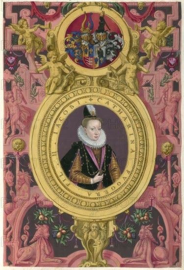 Members of the famous Fugger family in Augsburg, Katharina Fugger, Freiin Fugger, 1575-1607,