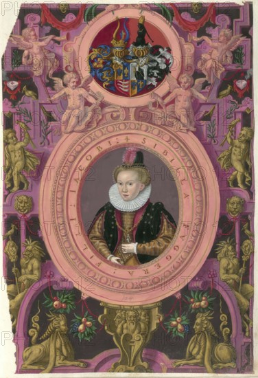 Members of the famous Augsburg Fugger family, Sibylla Fugger (1572 to 1616), also known as Sybilla