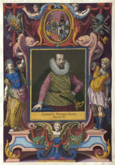 Members of the famous Augsburg Fugger family, Albertus, Albrecht, Fugger (1574 - 1614, partly also