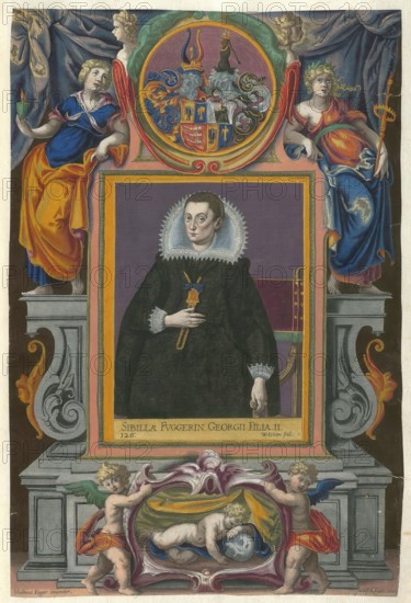 Members of the famous Augsburg Fugger family, Sibylla Fugger (1572 - 1616), daughter of Georg