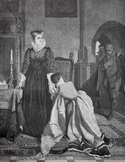 Mary Stuart was sentenced to death for high treason, more precisely because of her involvement in