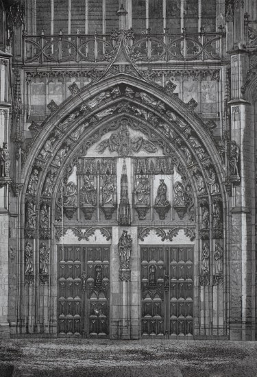 Main portal, St. John's Cathedral, Saint Janskathedraal, important Roman Catholic Gothic cathedral