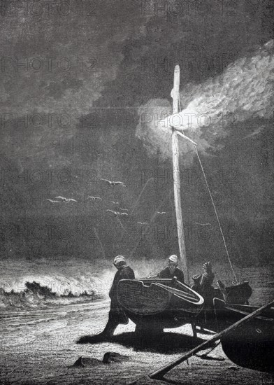In the evening, a boat is still missing, which is still on the high seas. A beacon was lit on a