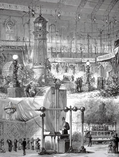 The Exhibition for Electricity in Paris, First International Electricity Exhibition, August 1881,