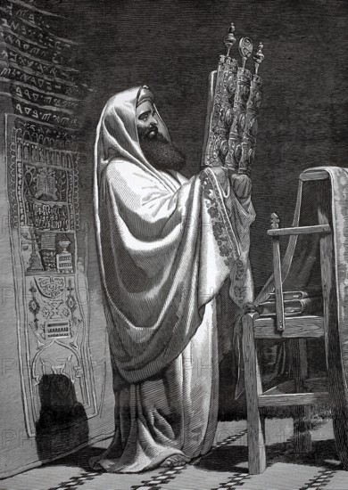 A high priest, highest religious authority in various religious communities, particularly known