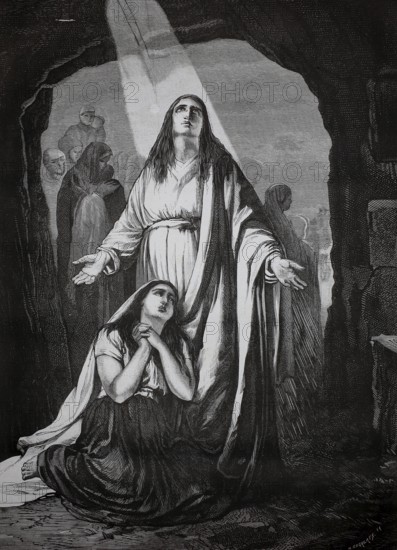 Martyrs in the catacombs, early Christian woman who died during the Roman persecutions (ca. 2nd-4th