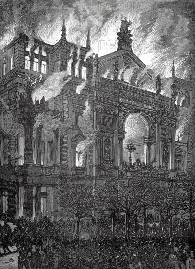 The fire in Vienna's Ringtheater took place on December 8, 1881 and was one of the biggest theatre