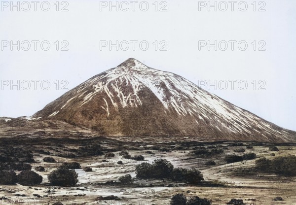 The Pico del Teide is the highest elevation on the Canary Island of Tenerife and the highest