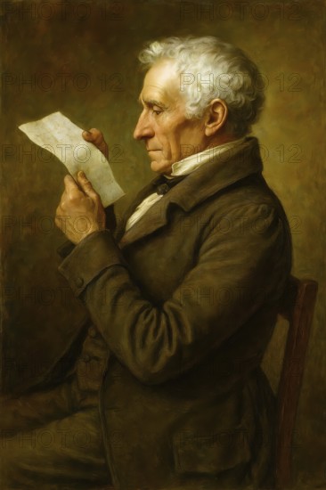 Johann Friedrich Freiherr von Cotta, historical illustration from the history of German literature