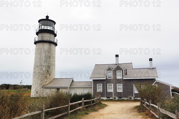 Highland lighthouse, Cape Cod Light, lighthouse, typical architectural style, North Truro, Cape
