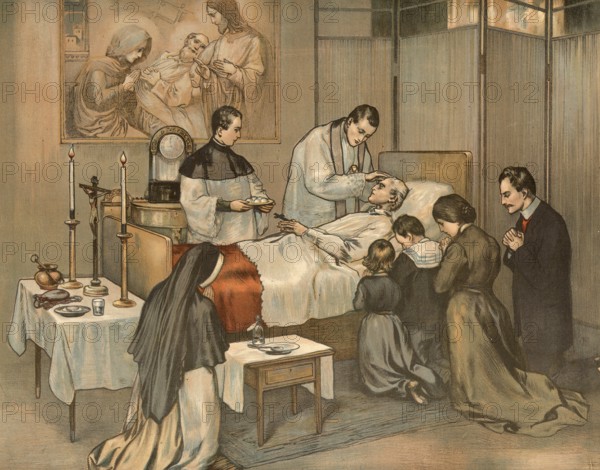 Scene from the biblical story, The term Last Oiling in Christian tradition refers to the sacrament,