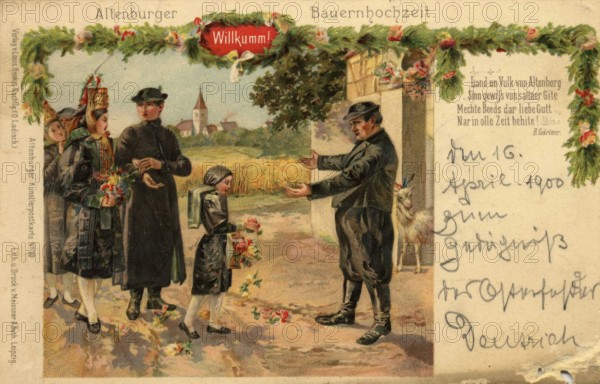 Altenburg, Altenburger Bauernhochzeit, today Altenburger Land district, Thuringia, Germany,