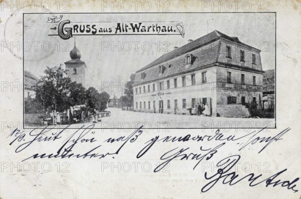Old Warthau, today Gmina Warta Boleslawiecka, a rural community in Boleslawiecki County, Lower