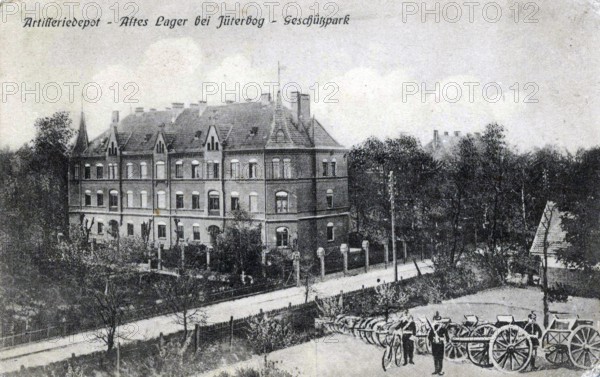 Old camp, Jüterbog district, artillery depot, gun park, district of the municipality of