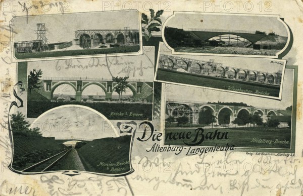 Altenburg - Langenleuba, the new railway, today Altenburger Land district, Thuringia, Germany,