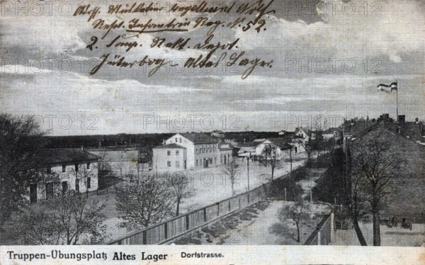 Shooting range Altes Lager, artillery depot, gun park, military training area, district of the
