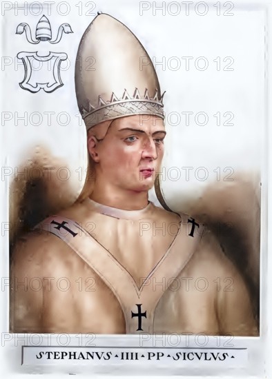 Stephen IV (V) (died 24 January 817 in Rome) succeeded Leo III as Pope from 22 June 816 to 24
