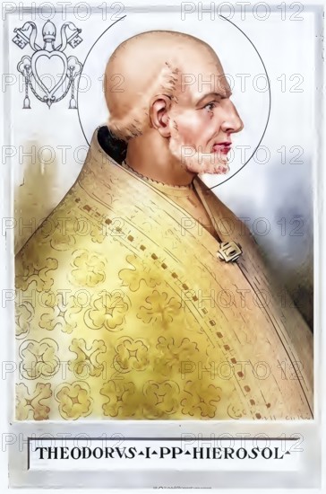 Theodore I (born in the 6th or 7th century in Jerusalem, died 14 May 649 in Rome) was Pope from 24