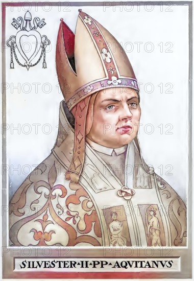 Silvester II (previously Gerbert of Aurillac, also Gerbert of Rheims, born around 950 in Aquitaine,