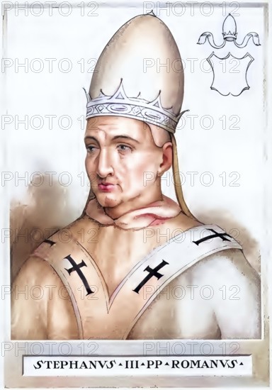 Stephen III (IV) (died 24 January 772) was Pope from 768 to 772, Historical, authentic, digitally