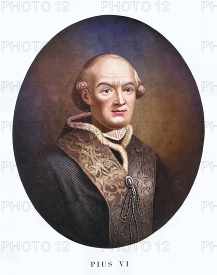 Pius VI (civil name Giovanni Angelo Count Braschi, born 25 December (1) 1717 in Cesena, Papal