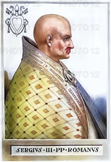 Sergius III (died 14 April 911 in Rome) was antipope in 898 and pope from 29 January 904 to 14
