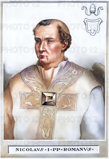 Nicholas I, sometimes also called Nicholas the Great (born 820 in Rome, died 13 November 867 in