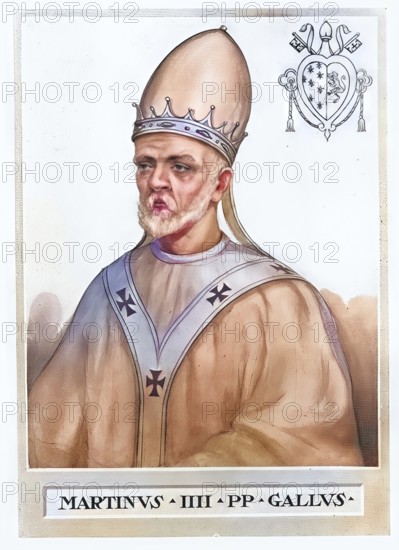 Martin IV (born around 1210 in Mainpincien France, died 28 March 1285 in Perugia) was pope from