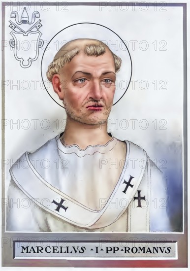 Marcellus I (b. 255, d. 16 January 309) (1) was probably for six months, from 308 to 309, the 30th