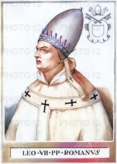 Leo VII (born in Rome, died there on 13 July 939) was Pope from 3 January 936 until his death,