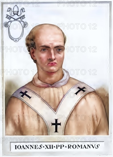 John XII (born 937 or 939 as Octavian of Spoleto in Rome, died 14 May 964 in the Campagna) was pope