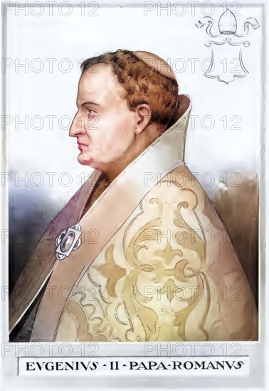 Eugene II (died 27 August 827) was pope from May 824 until his death, Historical, authentic,