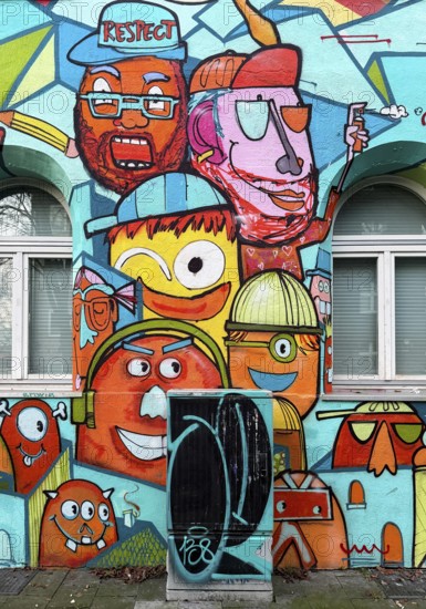 Kiefernstraße children's club, active branch of the Youth Welfare Office in the street art mile