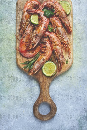 Fried Langoustines, Australian, lime and herbs, spices, homemade, no people
