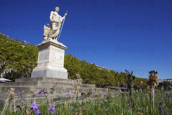 Napoleon monument on Place Saint Nicolas, Bastia, Haute-Corse department, North Coast, Corsica,