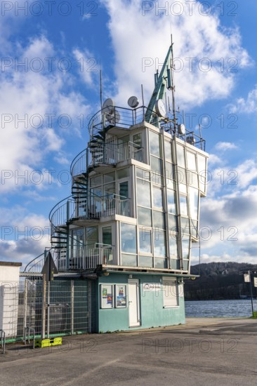 The regatta tower at Lake Baldeney in Essen, as part of the European Capital of Culture Year, RUHR