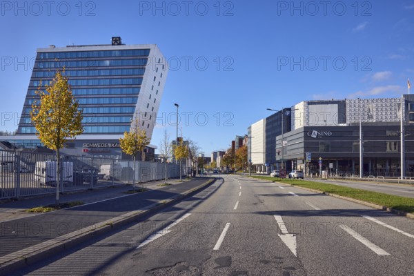 Schwedenkai ferry terminal, casino, general buildings, commercial buildings, modern architecture,
